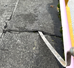 lekkage door slechte afdichting bitumen dak
